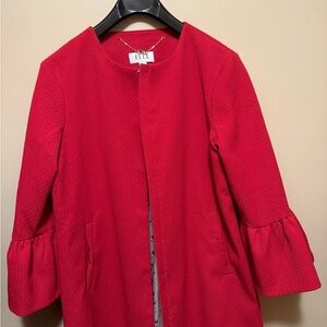 Eileen Fisher Red Women's Cape Jacket